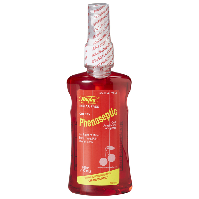 Pack of 12Phenaseptic Spray S/F Cherry Rugby Spray 6 oz Major Gen
