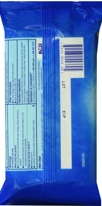 Case of 24-Preparation H Soothing Relief Wipes 60 By Glaxo Smith Kline Consumer Hc USA 