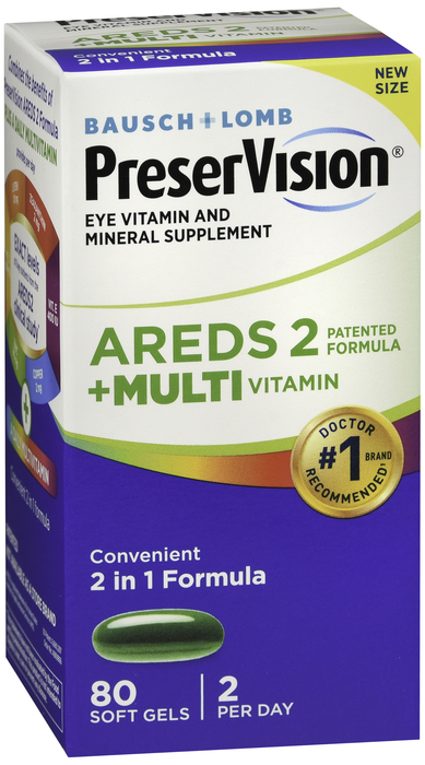 Pack of 12-Preservision AREDS2 + Multi Sgc Soft Gel 80 By Valeant North America 