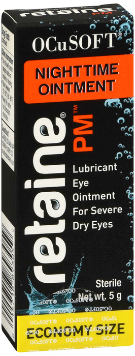 Retaine PM Nighttime Lub Eye Ointment 5G Opthalmic Ointment 5 gm By Ocusoft USA 