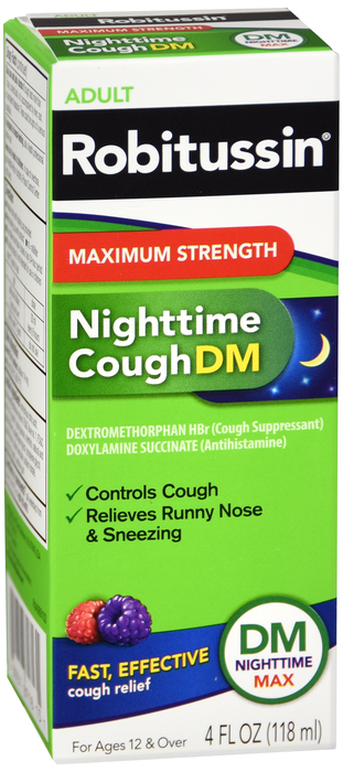 Robitussin DM Max Str Nighttime Cough Liquid 4 oz By Glaxo Smith Kline Consumer Hc USA 