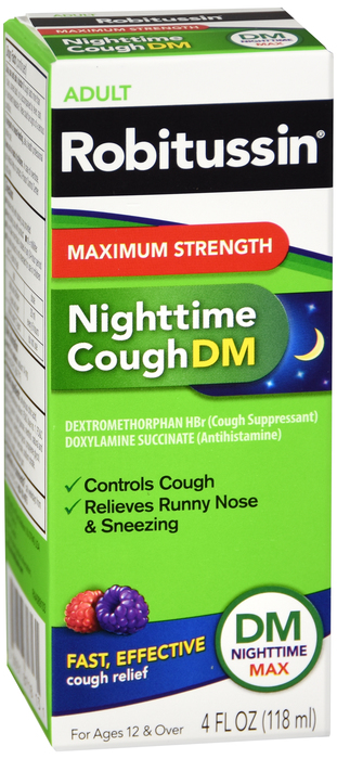 Robitussin DM Max Str Nighttime Cough Liquid 4 oz By Glaxo Smith Kline Consumer 