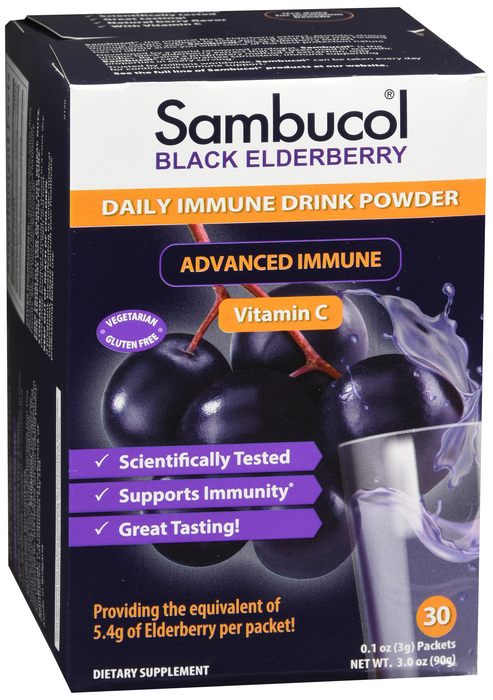 Sambucol Daily Immune Drink Pwd Mix Powder 30 By Emerson Healthcare USA 