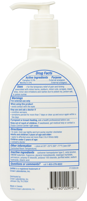 Sarna Lotion Original Lotion 7.5 oz By Emerson Healthcare USA 