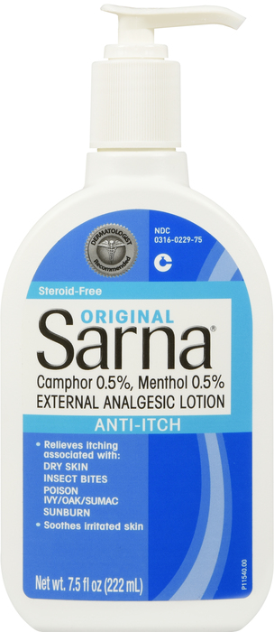 Pack of 12-Sarna Lotion Original 7.5oz Lotion 7.5 oz By Emerson Healthcare USA 