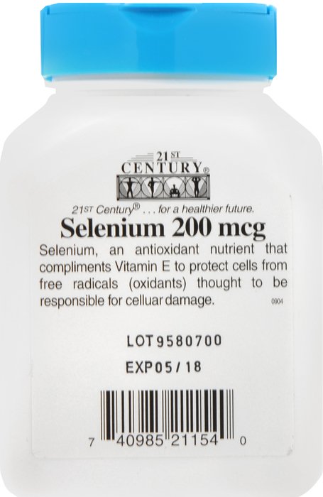 Selenium 200Mcg Capsule 200Mcg 60 By 21st Century USA