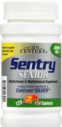 Sentry Senior Multivitamins Tab 125 By 21st Century USA 