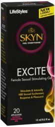 Skyn Excite Female Stimulation Gel 0.5oz Lubricating 0.5 oz By Lifestyles Us Opc