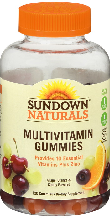 Pack of 12-Sundown Adult Multivitamin Gummy 120 By Nature's Bounty USA 