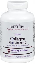 Super Collagen+ C Tab 180Ct Tab 180 By 21st Century USA 