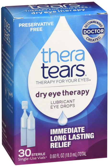 Pack of 12-Theratears PF Eye Drops 30Ct UD Drops 30DS By Advanced Vision Research USA 
