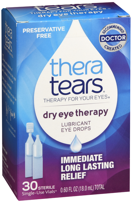 TheraTears Dry Eye Lubricant Drops Vials 30ct by Medtech