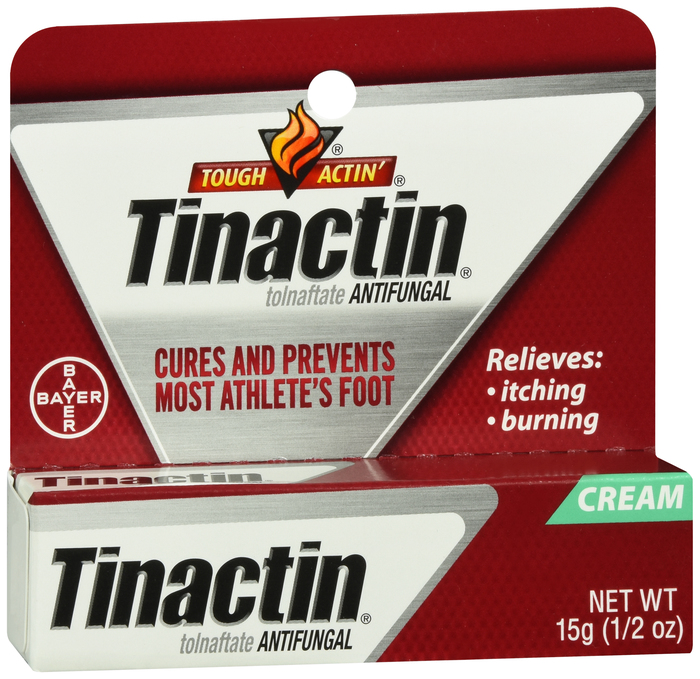 Tinactin 1% Antifungal Foot Cream 15gm Cream 1% 0.5 oz By Bayer Corp/Consumer Health USA 