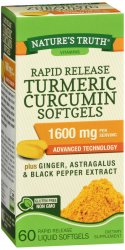 Turmeric 1600 mg Rr Sgc Soft Gel 60 By Rudolph Investment Group Trust USA 