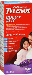 Tylenol Child Cold+Flu SUSP Grape 4oz Suspension 4 oz By J&J Consumer USA 