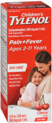 Tylenol Child Dye Free Cherry SUSP 4oz Suspension 4 oz By J&J Consumer USA 
