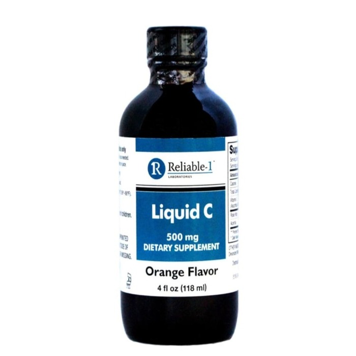 Case of 24-Vit C 500 mg Orange Liquid 4oz Reliable Liquid 500 mg 4 oz By Reliabl