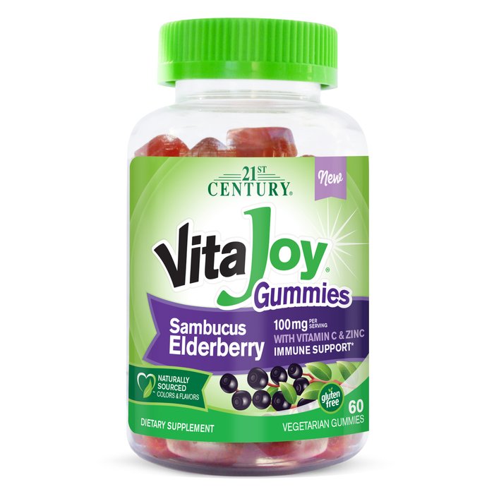 Vitajoy Elderberry Gummy 60 By 21st Century USA 