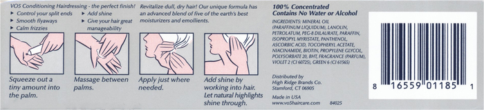 '.Vo5 Conditioning Hair Dressing.'