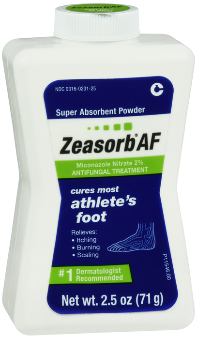 Pack of 12-Zeasorb Athletes Foot Skin Powder 2.5 oz By Emerson Healthcare USA 