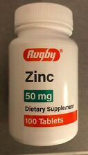 Case of 24-Zinc Gluconate 50 mg Tab 100 By Major Pharma/Rugby USA 