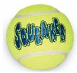 Kong Squeakair Ball (Tennis Ball with Squeaker), Medium By KVP 