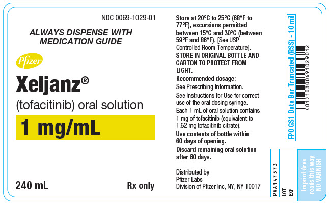 Rx Item-Xeljanz 1MG/ML ORAL SOL KIT 240 ML by Pfizer Pharma USA 