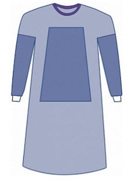 Eclipse Fabric-Reinforced Surgical Gown, Blue, X-Large By Medline Industries