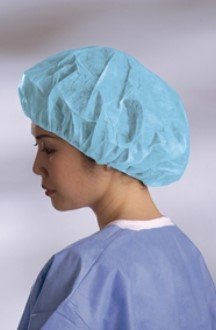 Bouffant-Style Surgical Cap, Blue, 21 By Medline Industries 