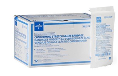 Conforming Stretch Gauze Bandage Single-Ply, Sterile, 3 x 75 By Medline Indust