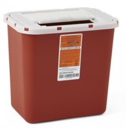 Multipurpose Sharps Container, Wall Mount, Red, 2 Gallon By Medline Industries