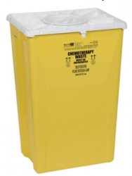 PG-II Waste and Sharps Chemotherapy Container, Yellow, 18  By Medline Industries