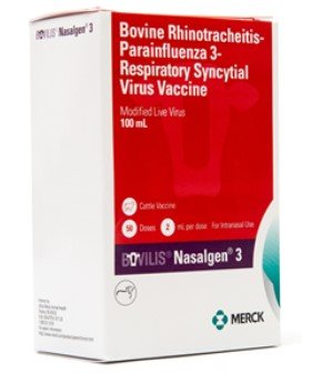 Bovilis Nasalgen 3 Cattle Vaccine, Modified Live Virus, 100mL (50 Dose)