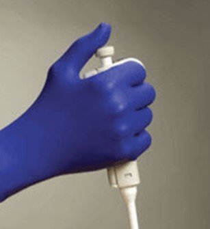 Cobalt Nitrile Examination Gloves, Blue, Medium By Microflex