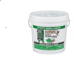 Hawk Ready-to-Use Place Pacs, 8lb (43gm x 86) By Motomco