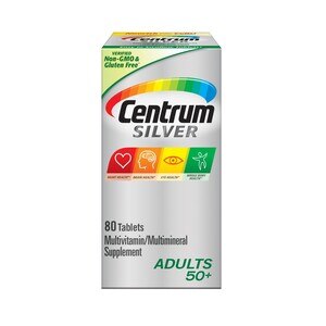 Case of 12-CENTRUM SILVER ADULT 50+ MULTI TAB 80CT BY GLAXO