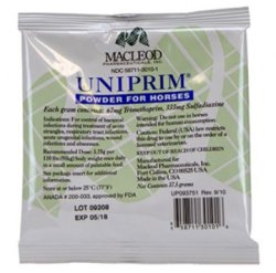 Uniprim Powder for Horses (Trimethoprim and Sulfadiazine), 37.5gm By Neogen