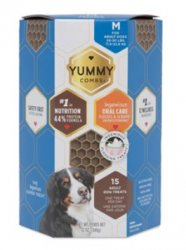 Yummy Combs 12oz Carton, Medium, 15 Individually Wrapped Flossing Treats