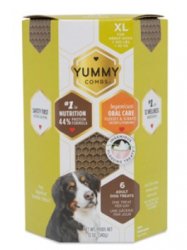 Yummy Combs 12oz Carton, X-Large, 6 Individually Wrapped Flossing Treats