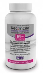 Reconcile (Fluoxetine Hydrochloride) Flavored Chewable Tablets 64mg, 30 Count