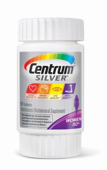 Case of 12-Centrum Silver Women Tablet 65 Count