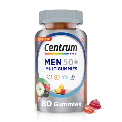 Case of 12-Centrum Multi 50+ Men Multi Gummy 80 By Glaxo Smith Kline 