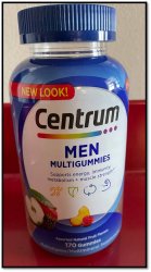 Centrum Men Multi Gummy 170CT  By Glaxo Smith Kline Consumer Hc USA 