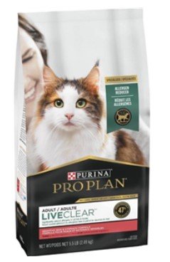 Pro Plan Feline LiveClear Sensitive Skin Stomach Turkey By Purina