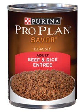Pro Plan Savor Adult Beef and Rice Entrée Classic Formula for Dogs, 13 By Purin