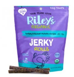 Turkey and Sweet Potato Jerky Rolls, 5oz By Riley's Or