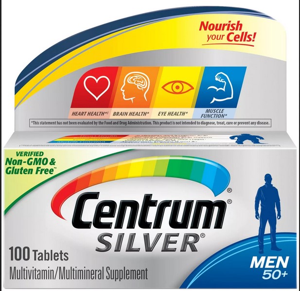 Centrum Silver Men 50+ Tab Multi 100 By Glaxo Smith Kline Consumer HealthCare USA 