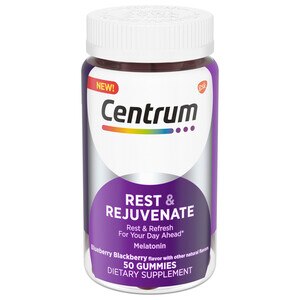 Centrum  Rest & Rejuvenate Melatonin Gummies with Collagen 50 CT GLAXO