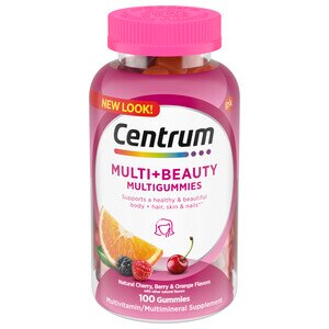 Case of 12-Centrum Multi + Beauty Gummy Multivitamin  By Glaxo 