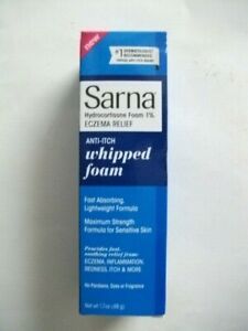Case of 12-Sarna Lotion Hydrocortisone Foam 1% Eczema Relief 1.7 OZ by Emerson 